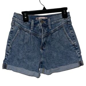 So denim shorts 0 24W” High Rise Mom Short